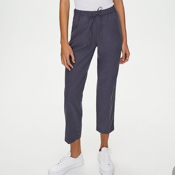 Aritzia Pants - Aritzia Jimmy Linen Pant WHITE